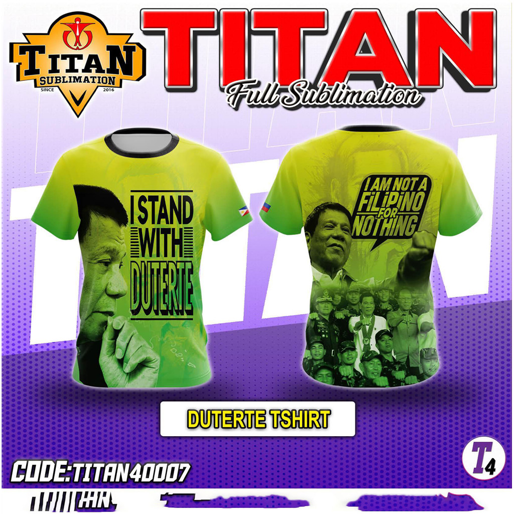 2026 T-SHIRT I STAND WITH PRRD T-shirt I AM NOT A Filipino for nothing Fully sublimated T-shirt suitable for both men and women - Image 6