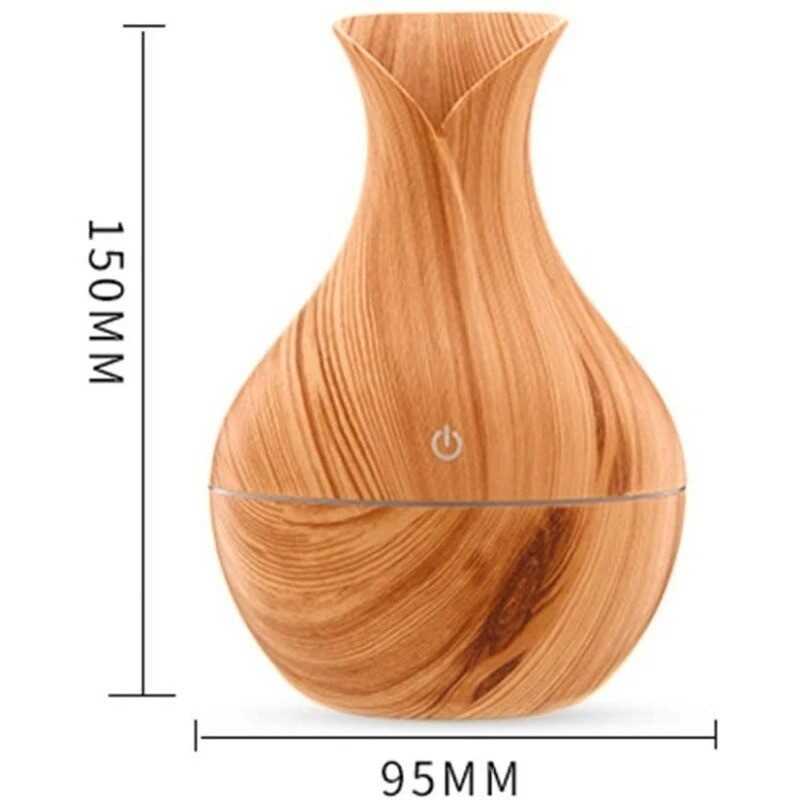 130Ml Wood Grain Humidifier USB Essential Oil Diffuser Aroma Air Purifier Home Office Decoration F4 - Image 2
