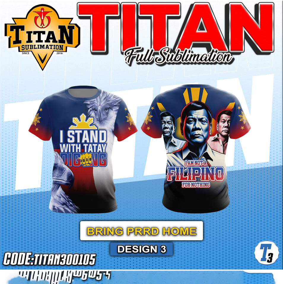 2026 T-SHIRT I STAND WITH PRRD T-shirt I AM NOT A Filipino for nothing Fully sublimated T-shirt suitable for both men and women - Image 4