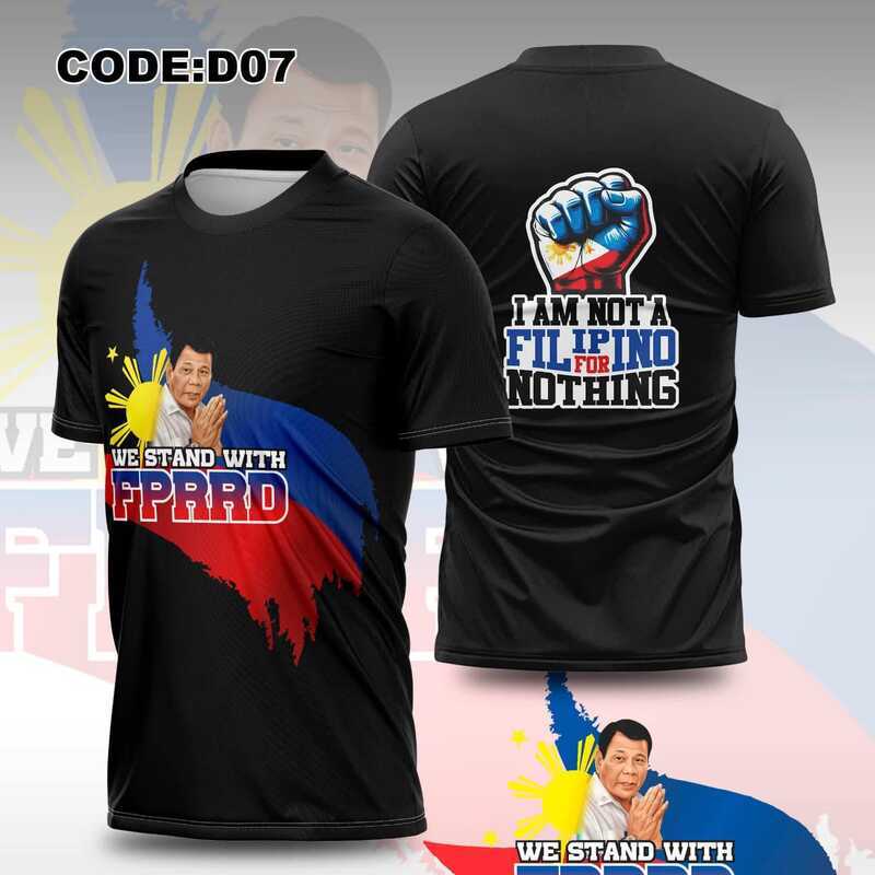 BRING PRRD HOME 'I STAND WITH Prrd'full Sublimation Duterte T-Shirt For Men And - Image 4