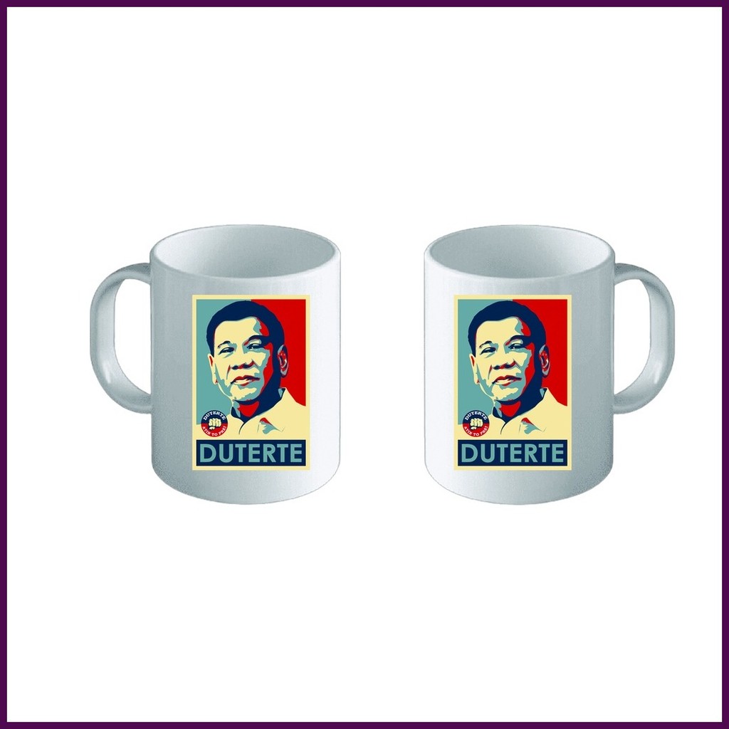 ● ♈ ❉ President Duterte Souvenir White Mug — view 3