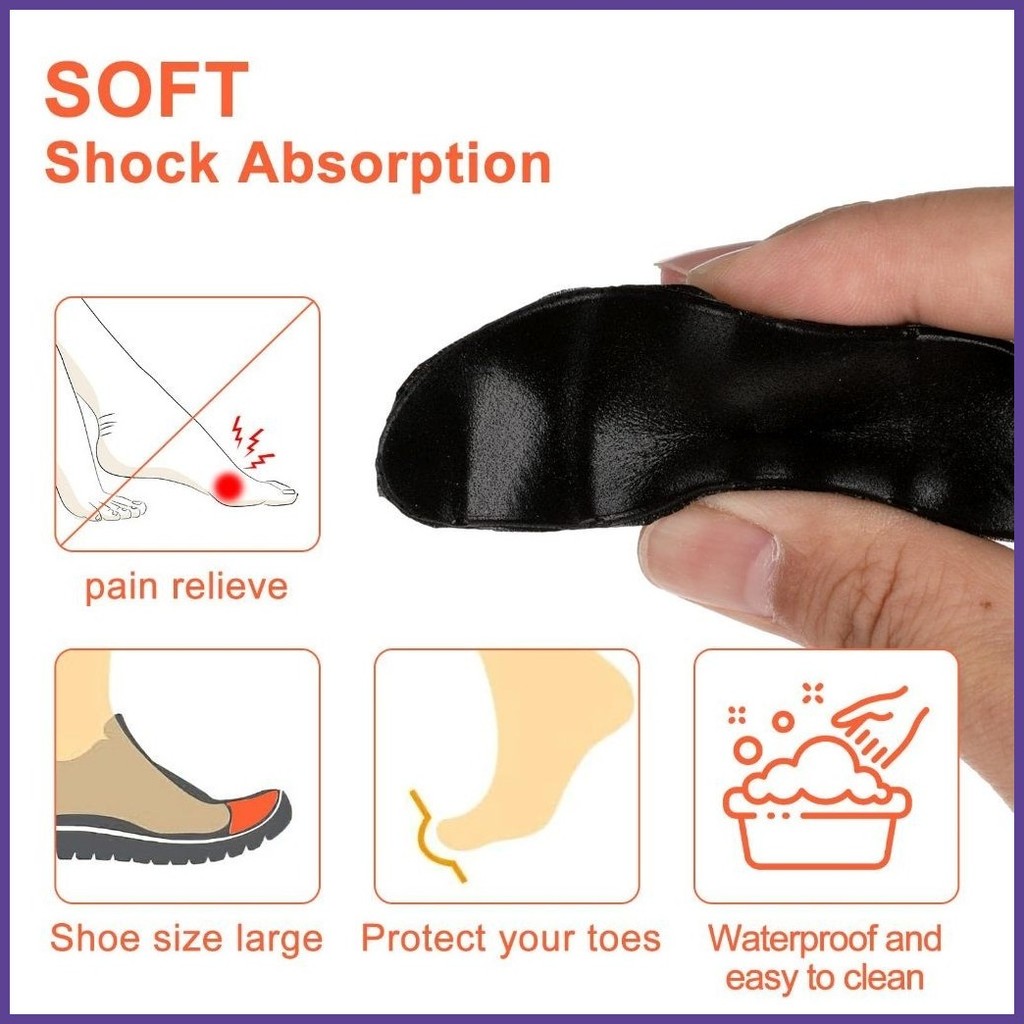 1pair High Heel Toe Plug Pain Relief Universal Shoes Toe Front Filler Cushion Shoe Accessories - Image 5