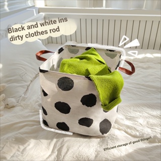 Laundry Basket Black White Dirty Clothes Foldable Storage Bag Dream Catcher Large Capa #3