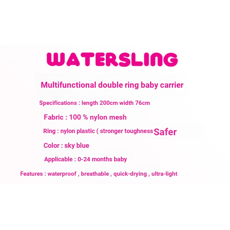 Baby Baby Carrier Strap Carrier Carrier Carrier Bag Outing Lightweight Baby Carrier Playing Water Carrier Mother Baby Products — view 5