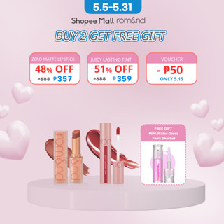 Romand Zero Matte Lipstick & Juicy Lasting Tint