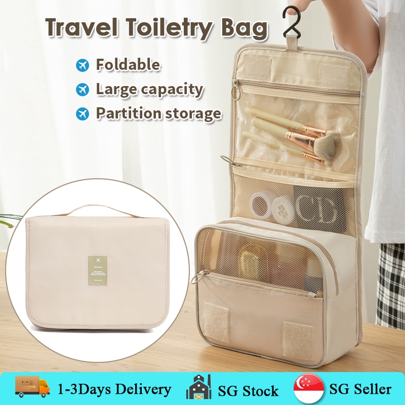 Hanging Travel Toiletry Bag (Water-Resistant)