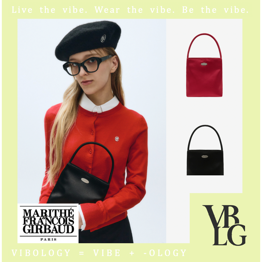 ☆Marithe + Francois Girbaud☆ REGULAR LOGO SATIN MINI BAG c REGULAR LOGO SATIN MINI BAG red - MARITHE FRANCOIS GIRBAUD