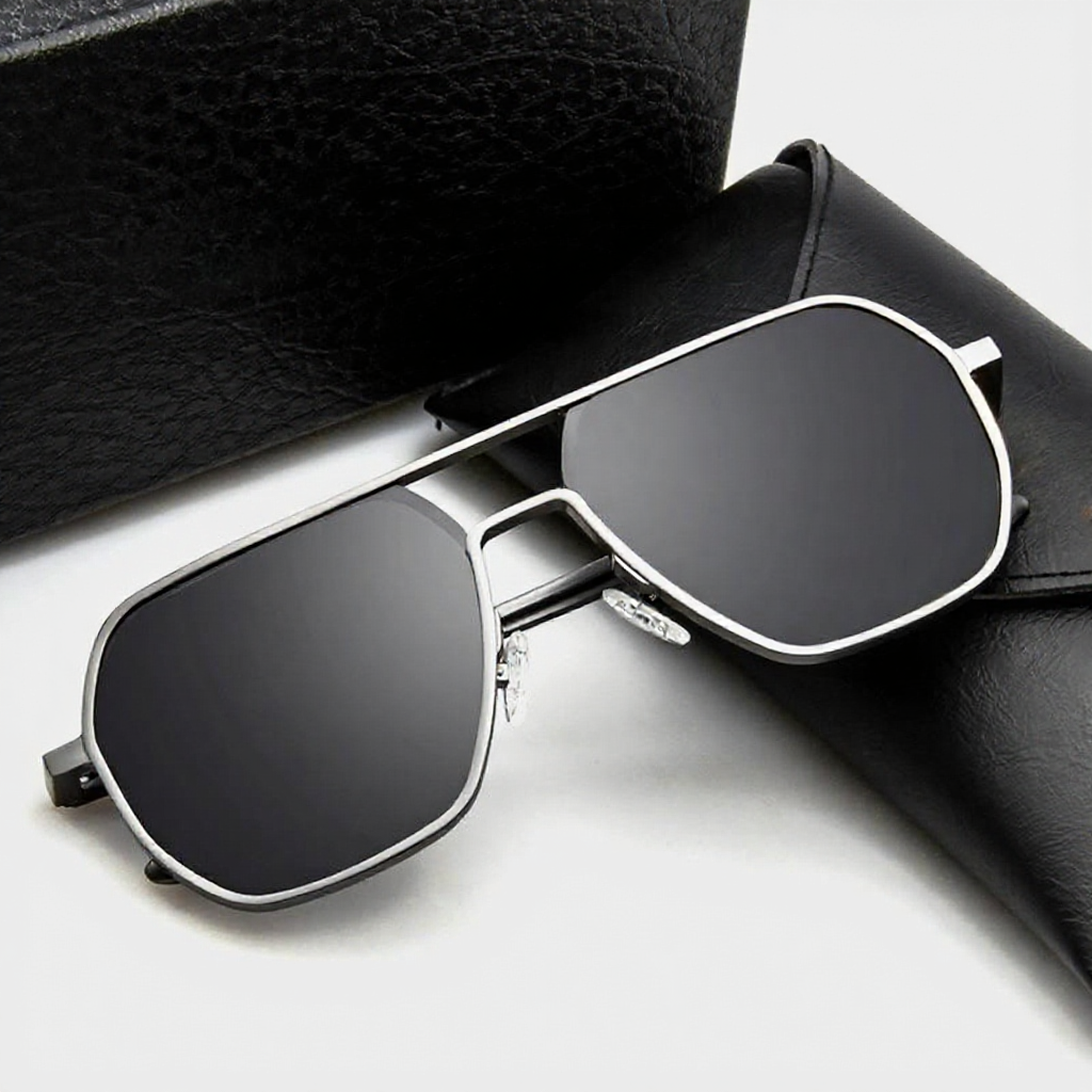 Pilot Sunglasses Men UV400 Photochromic Polarized Anti Glare Driving Shades