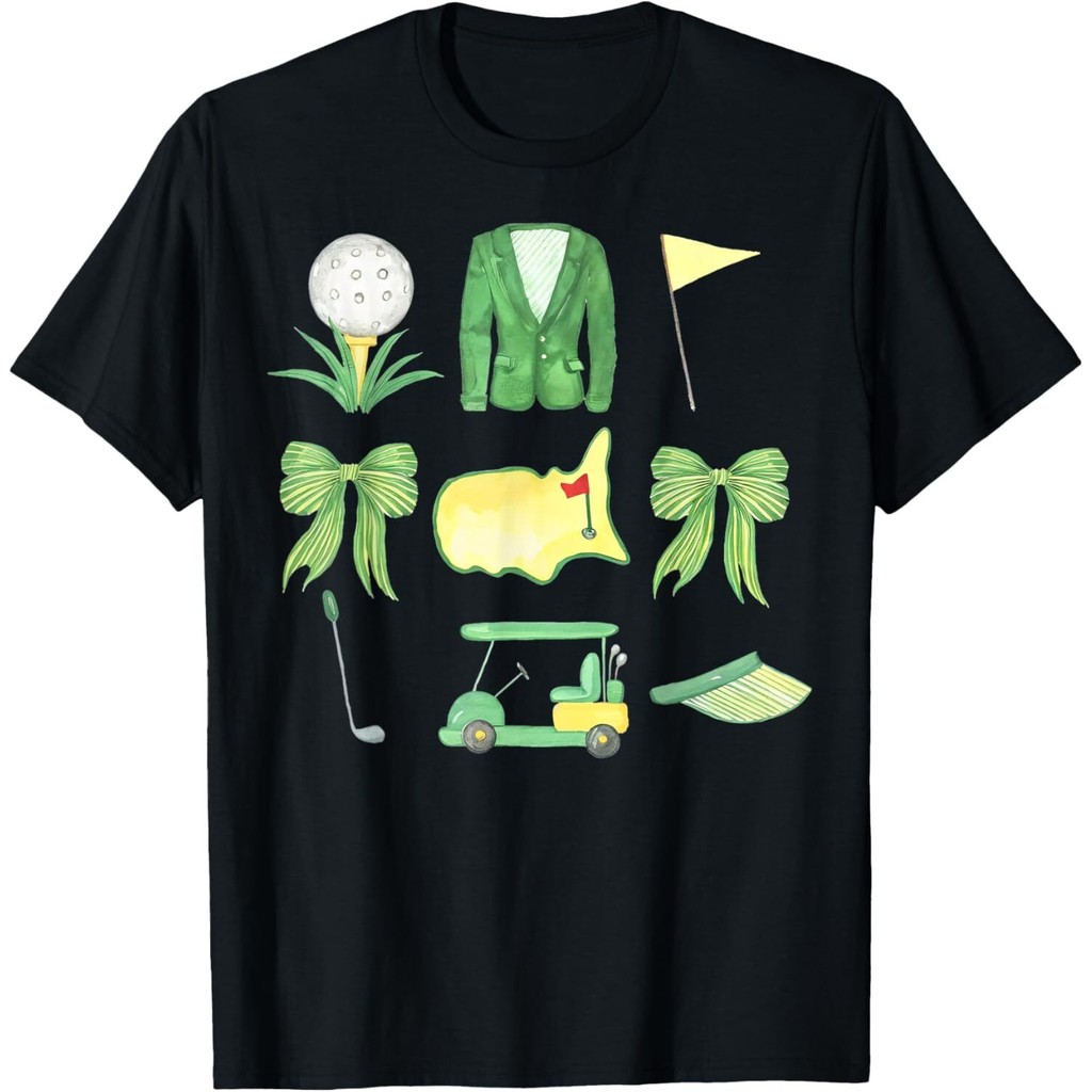 Coquette Bow Masters Golf Tournament Graphic For Girls Men T-Shirt
