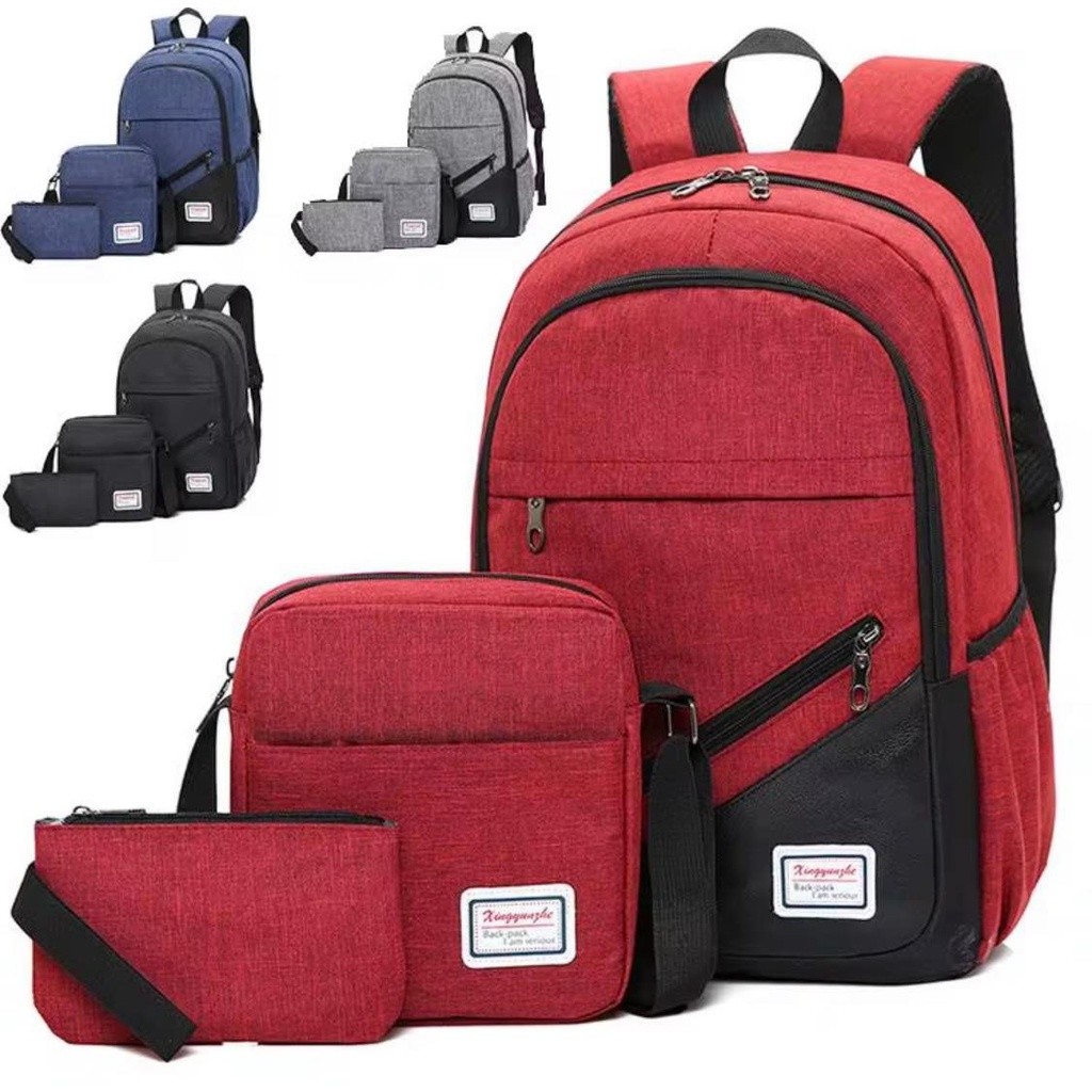 ABKD SHANE 3 in 1 Set Bag | Unisex Men Women Backpack | Aesthetic Fashion | $wY - Image 4