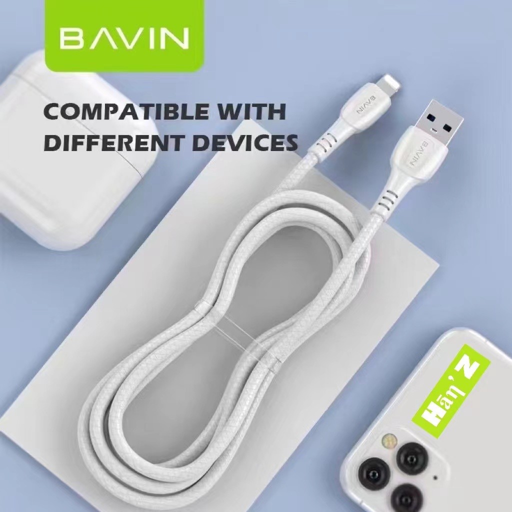 BAVIN CB221 2.4A USB Fast Quick Charing Data Cable Rounded Strong Cable Wire T - Image 5