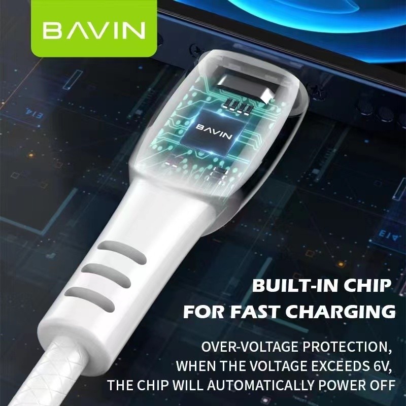 BAVIN CB221 2.4A USB Fast Quick Charing Data Cable Rounded Strong Cable Wire T - Image 3
