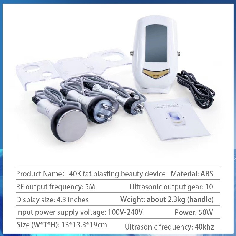 FOFO 40K 3 In 1 Ultrasonic Beauty Instrument Rf Facial Body Multifunctiona achine&Zc:Ultra Y So - Image 2