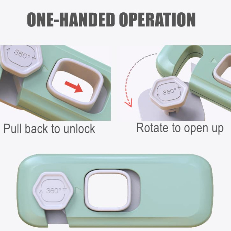 Child Safety Locks Anti-Pinching Hand Lock Baby Protective Cabinet Door Lock@T Multipl pplica - Image 3