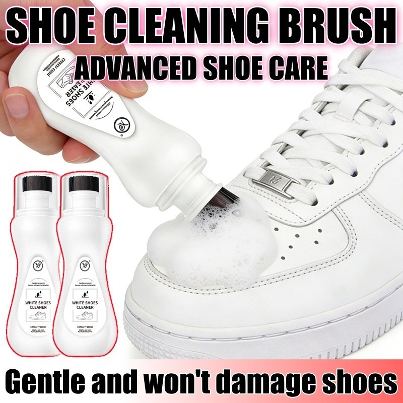 Sneaker Cleaner Foam Shoe Whitening & Deodorizing Cleaner Quick-drying foam wit rush