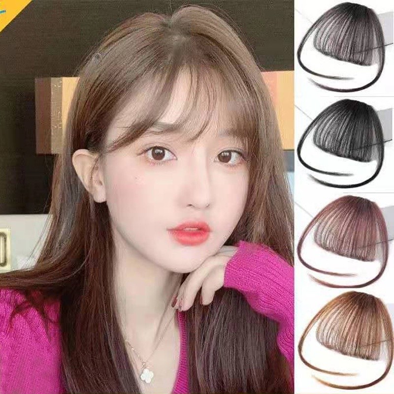 LUCKI ALL D+Thin Air Bangs Hair Extension Clip In Fring ron airpiece - Image 2