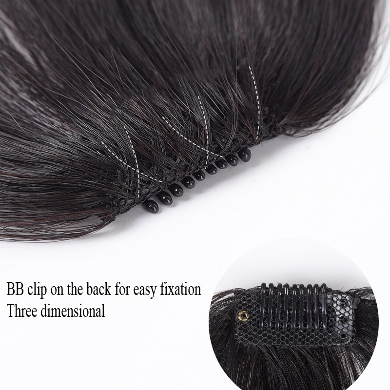 LUCKI ALL D+Thin Air Bangs Hair Extension Clip In Fring ron airpiece - Image 3