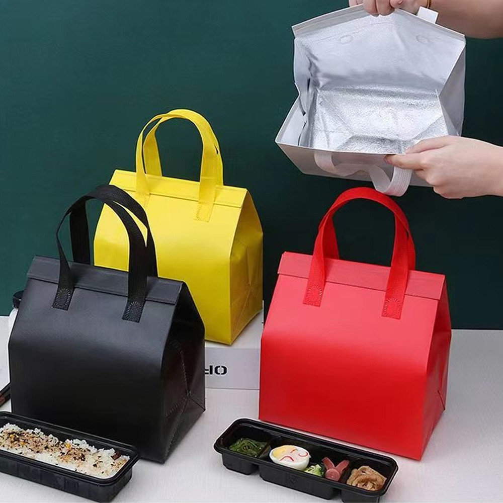 Insulated{ec~Therma ood Delivery Tote Bag - Non-Woven Reusable Eco Bag for Grocery, Takeout & H - Image 4