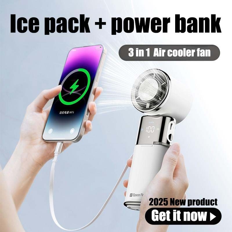 9000mAh Bladeless Handheld Fan, Portable High Speed Rechargeable Turbo Fan with$TJ<10 pee e