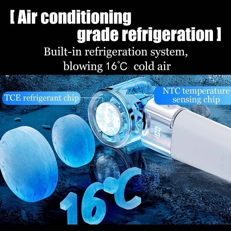 9000mAh Bladeless Handheld Fan, Portable High Speed Rechargeable Turbo Fan with$TJ<10 pee e - Image 2