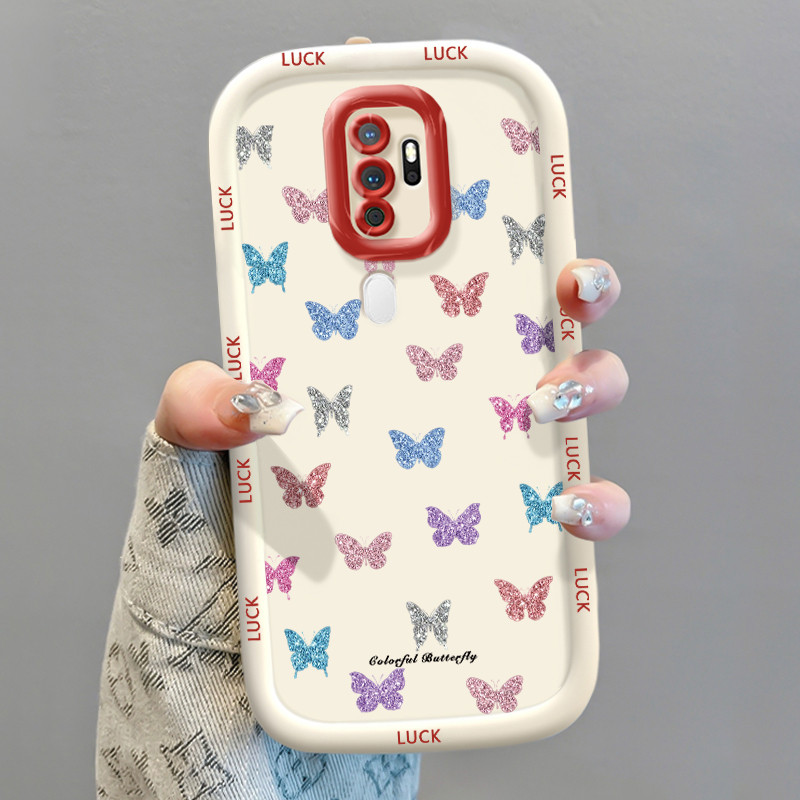 Case For OPPO A5 2020 A9 2020 Colorful Butterfly Phone Shockproof Anti-Fall - Image 3