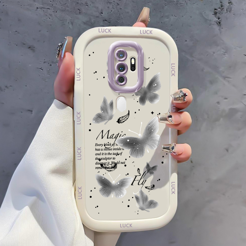 Case For OPPO A5 2020 A9 2020 Colorful Butterfly Phone Shockproof Anti-Fall - Image 5
