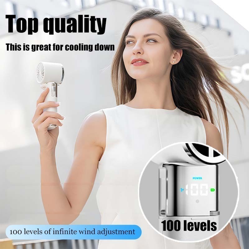 9000mAh Bladeless Handheld Fan, Portable High Speed Rechargeable Turbo Fan with$TJ<10 pee e - Image 4