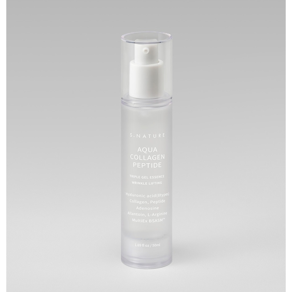 [S. NATURE] Aqua Collagen Peptide Triple Gel Facial Essence 50ml - Image 2