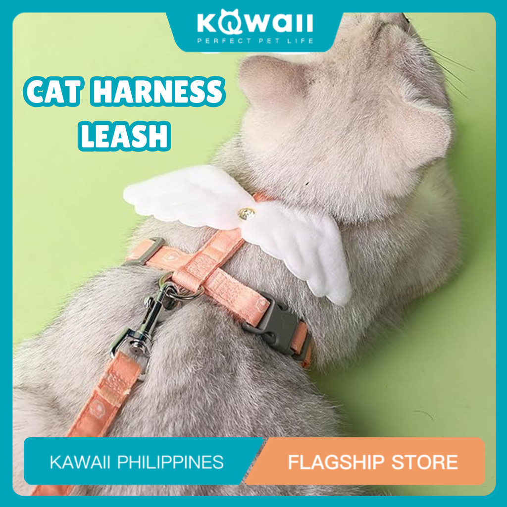 KAWAIIz:Ca arness Leash Pet Dog Cat Adjustable Harness Rope Chest Straps Puppy Cat eashes;F