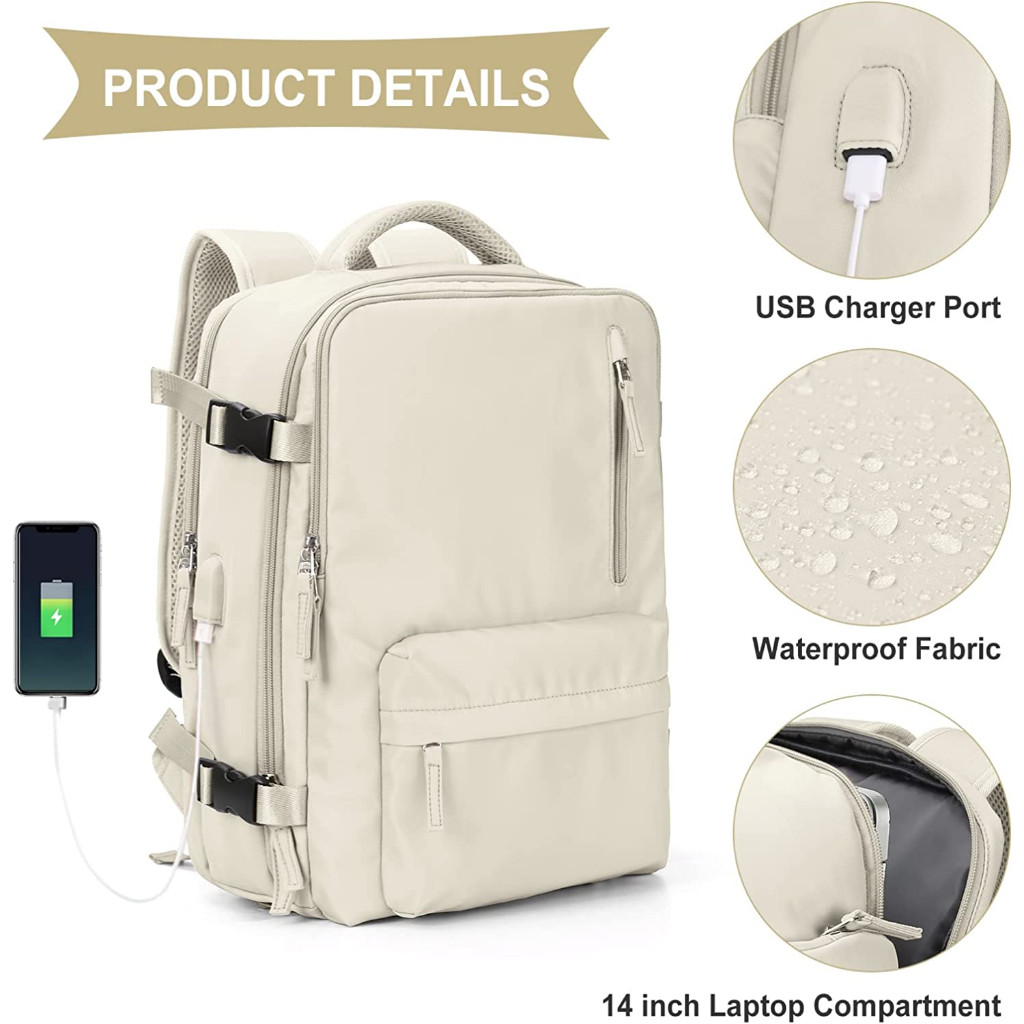 Larg 6 inch Laptop Backpack Waterproof Travel Backpack for women[sB[Multifunction - Image 2