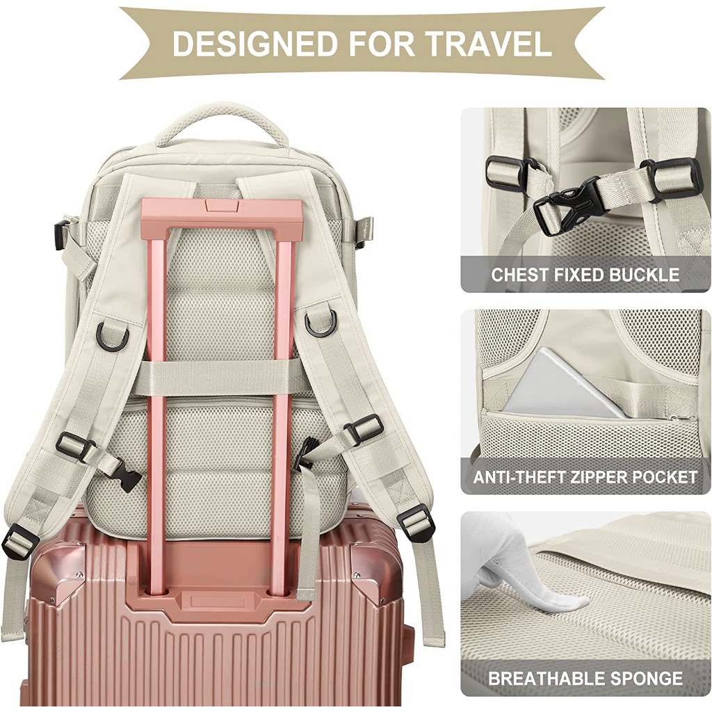 Larg 6 inch Laptop Backpack Waterproof Travel Backpack for women[sB[Multifunction - Image 5