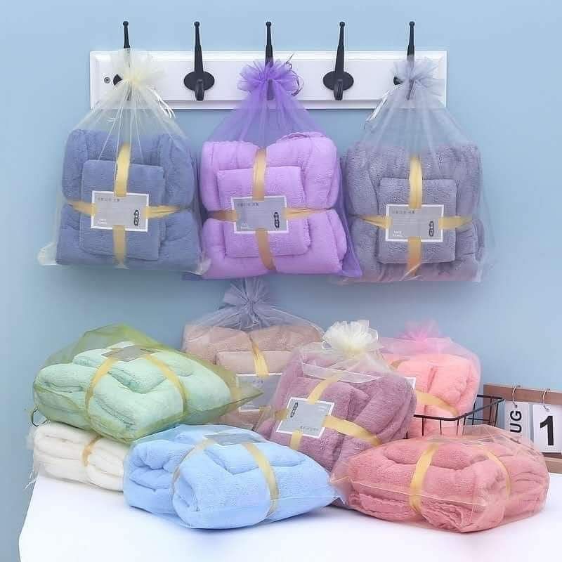 J M*in 1 Set Super Absorbent And Gentle Microfiber Towel Non Fading Soft Baby Towel}S}(Soft#O - Image 3
