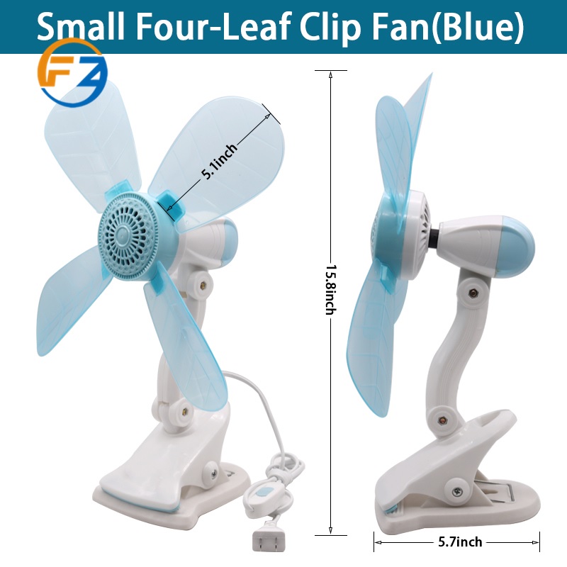 FZ 5 blends Fan Home Electric Fan W/ Clip, Clover Fan Anti-Heat Portable Clip Electric Fan — view 2