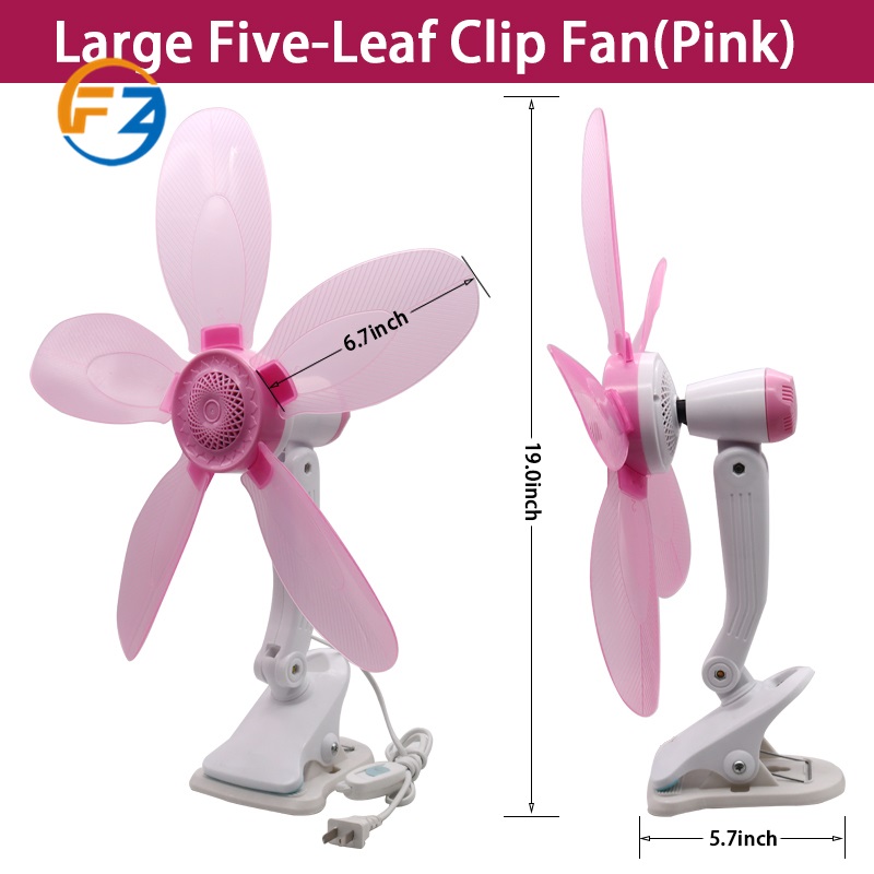 FZ 5 blends Fan Home Electric Fan W/ Clip, Clover Fan Anti-Heat Portable Clip Electric Fan — view 8