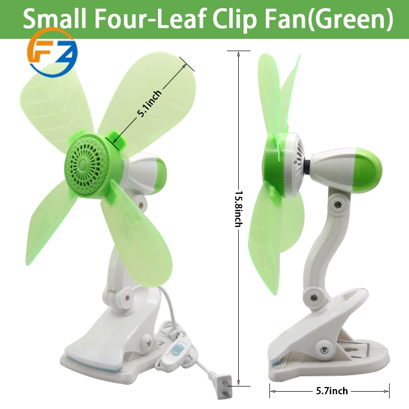 FZ 5 blends Fan Home Electric Fan W/ Clip, Clover Fan Anti-Heat Portable Clip Electric Fan — view 4