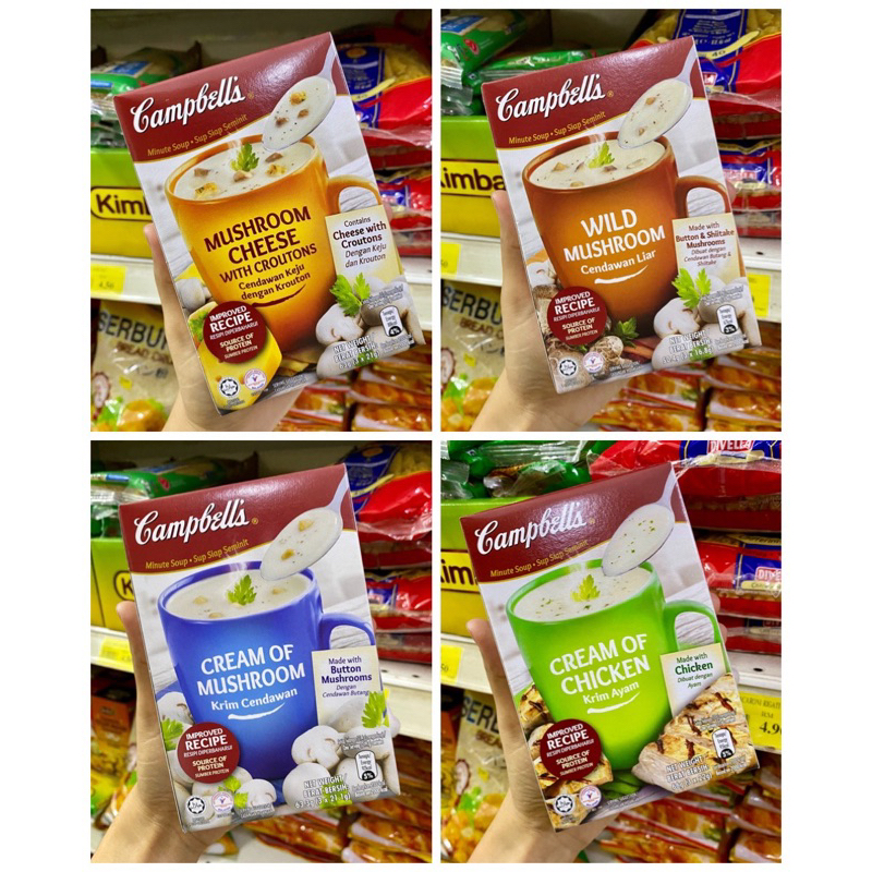Campbell's SemiFinished Cream Soup 3 Sachets (Halal) Shopee Philippines
