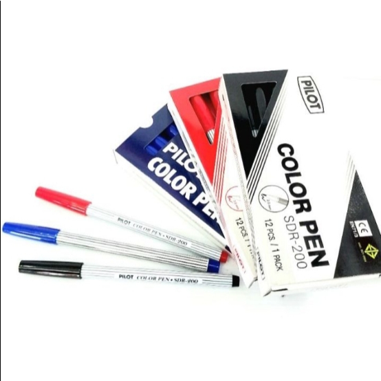 Pilot Magic Tip Pen (Black Red Blue) Per 1 Dozen - Manila Store