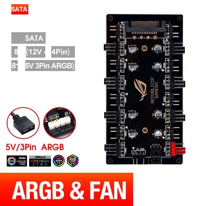 New sata to ARGB led power conversion card - Manila Store