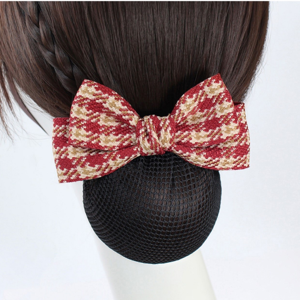 Hairbag with small mesh bun, convenient and elegant office and bank staff hairpin – Y271