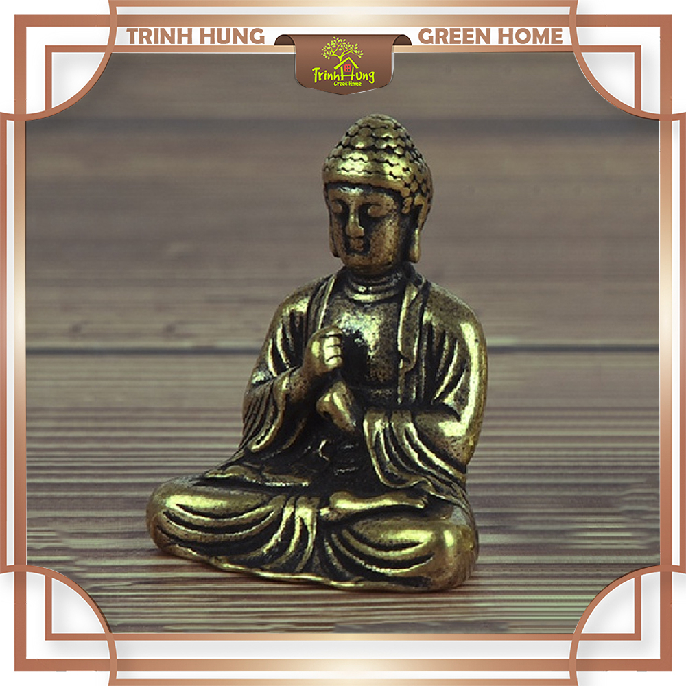 Meditation Buddha statue made of pure copper