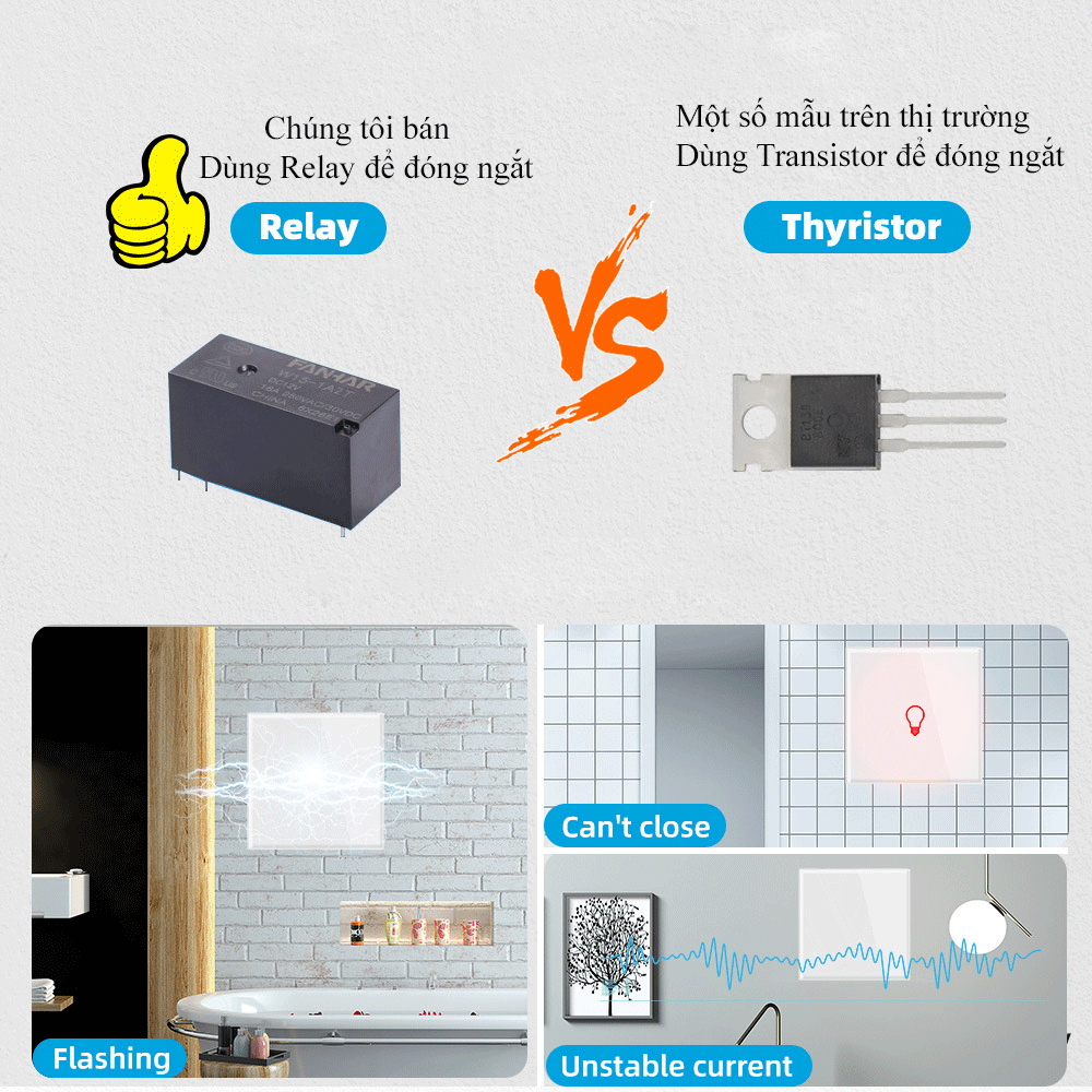 Tuya WIFI Square Smart Home Smart Touch Switch Smart Switch Smart Home — view 3