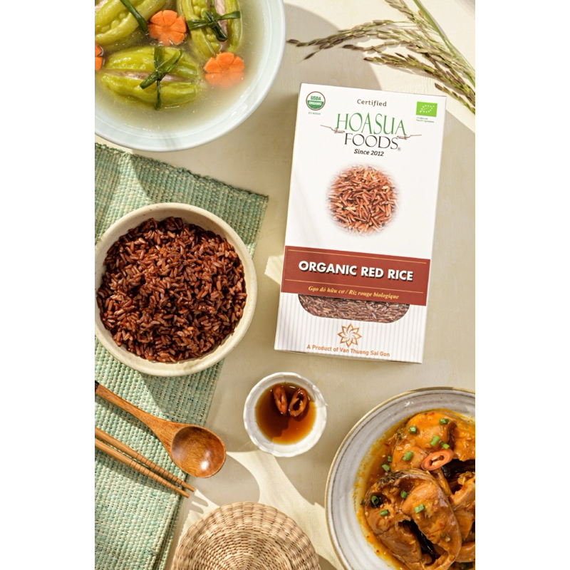 Organic brown rice - Dragon's blood rice Hoa Sua Food 1kg - Honest Bee