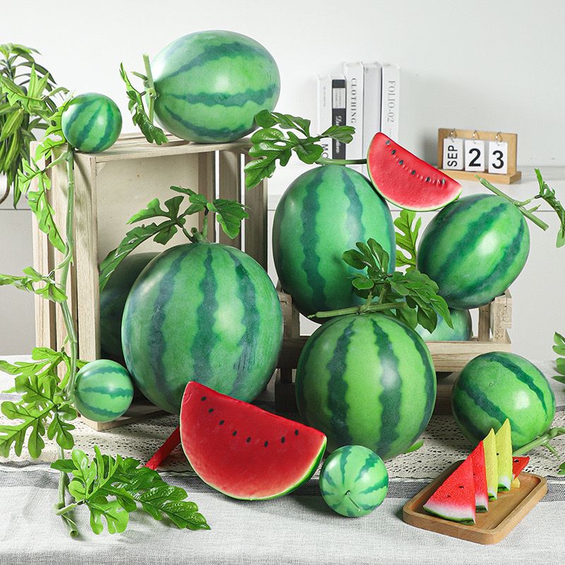 Small Fake Watermelon Fake Fruit Restaurant Decoration Shop Photography