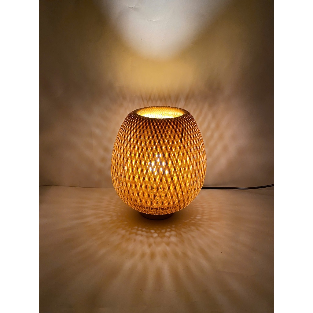 (Real Photos) Decorative Bamboo Table Lamp for Home, Shop, Resort, Homestay, Various Sizes - Image 4