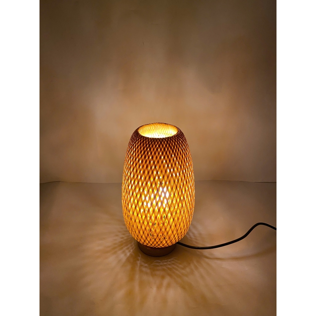 (Real Photos) Decorative Bamboo Table Lamp for Home, Shop, Resort, Homestay, Various Sizes - Image 2