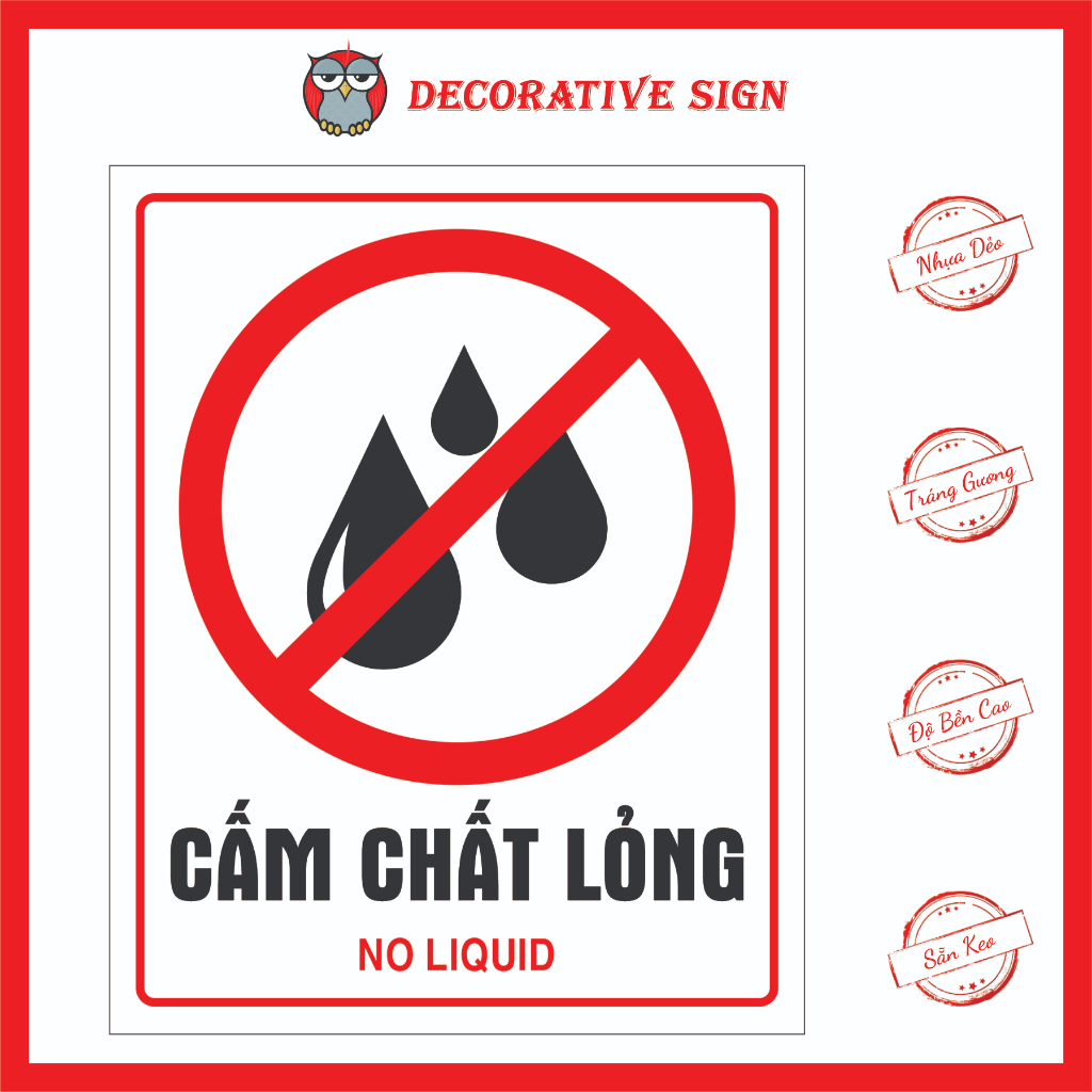 No Liquid Warning Sign - No Liquid - Manila Blog