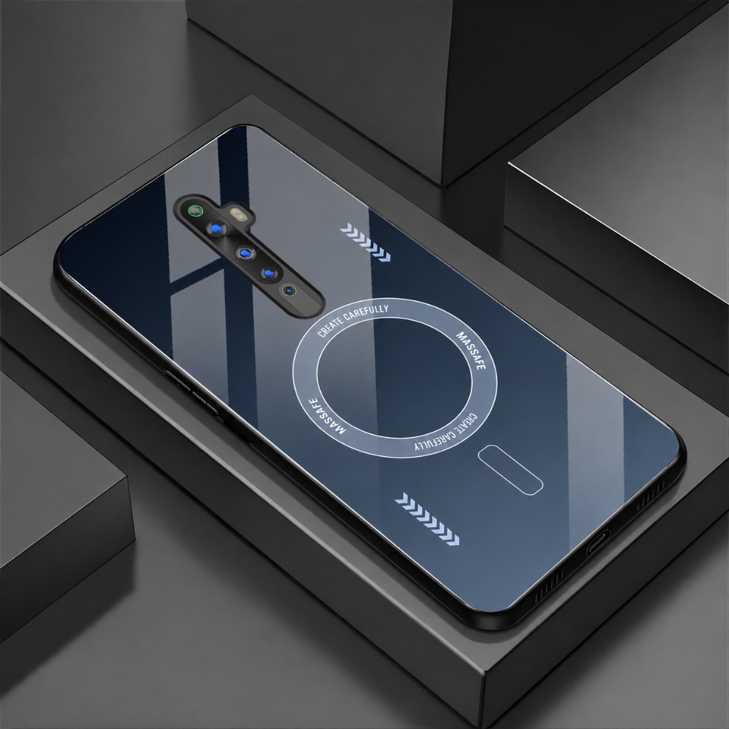 Case for OPPO RENO 2F Circle Pattern Print Anti-Scratch, Gradient Design
